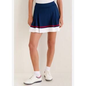 Tuckernuck Americana 16 inch Performance Jersey Park Golf Skirt Size Large Navy
